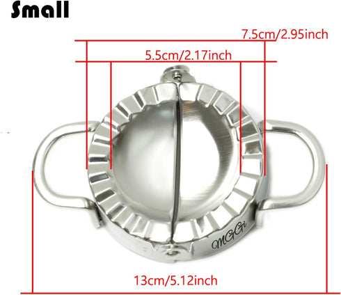 Stainless Steel Dumpling Maker, Pie Gyoza Empanada Press Mold, Ravioli Dumpling Mould Pastry Tools, 1 Set