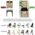 Set of 6 Stretch Black Chair Covers for Dining Room, Removable Washable Seat Cushion Slipcovers for Kitchen Office