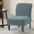 UCCONO Armless Accent Chair Slipcovers Replacement Thick Velvet Chair Covers for Living Room Oversized Big Chairs