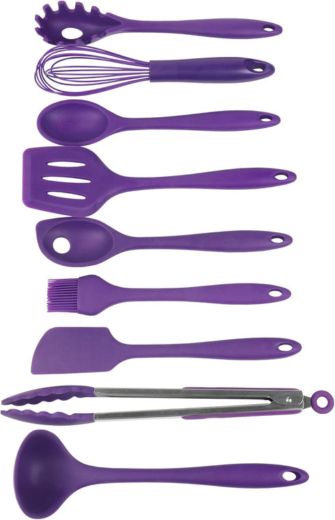 Chef Craft Premium Silicone Spaghetti/Pasta Fork - 11.5 inch, Purple