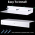 8 Office(14 5 2 Inches,White) Blulu Pcs Acrylic Floating Shelf, Invisible Wall Mounted Shelf for Book Plants Picture