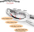 3Pcs Stainless Steel Crab Crackers Seafood Tools Set for Shellfish, Crab Shells, Nuts with Storage Bag