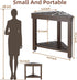 14in, Boulphia Shower Foot Rest Acacia Wood Shower Stool for Shaving Legs (Walnut)