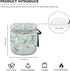 Vintage Cotton Tea Cozies Cover for Teapots, Insulation Breakfast Kettle Cover with Elastic Band, White Lily Print