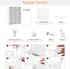 AWTATOS Cube Storage Organizer, 12 Cube Bookshelf DIY Plastic Closet Clothes Storage Shelves, Stackable White