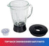 Total Chef 6-Speed Countertop Blender, 6 Cup Glass Jar, 500 W, Stainless Steel Blades, Auto-Clean Function
