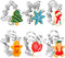 Christmas Cookie Cutter Set: 18 Piece Stainless Steel Shapes for Baking - Christmas Tree, Snowflake, Gingerbread