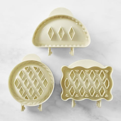 Dough Presser Pocket Pie Molds, 3-Piece Hand Pie Molds for Apple, Pumpkin, Acorn Shapes