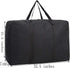 Black Large Storage Bags, 150L Waterproof Foldable Travel Duffle Bag with Reinforced Handles, Heavy Duty Moving Bags