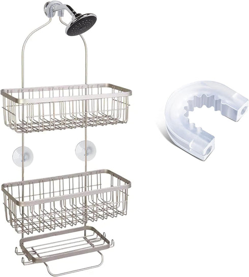 Bathroom Shower Caddy Connector Sucker with 4pcs Large Suction Cups, Easy to Attach, Compatible with Zenna Home