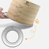 Steamer Ring Stainless Steel Adapter for 8 to 11inch Bamboo Steamer Baskets, Stainless Steel Ring Only