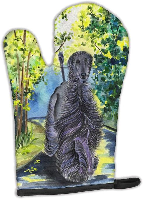Caroline's Treasures SS8181OVMT Afghan Hound Oven Mitt, Heat Resistant, Thick Kitchen Mitt for Hot Pans