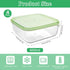 4 Pack Sliced Cheese Container for Fridge, Butter Block Cheese slicer Holder with Lids, Airtight Plastic Storage Box for Keeps Deli Cheese Fresh Longer