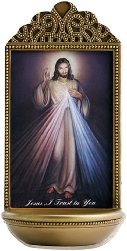 Christian Brands Jesus Divine Mercy Holy Water Font - Marco Sevelli Design - YC912