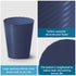 Lysam 3 Pack 1.8 Bathroom Trash Can, Gallons Small Trash Can with Trash Bags, Bathroom Garbage Can, Plastic Trash Bin