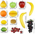 ginojex 21 Set Pcs Simulation Fruits Mixed Lifelike Artificial Grape Fake Apple Lemon Banana for Home Decor Photography