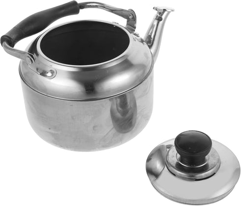 KALLORY 1pc Stainless Steel Teapot, Water Kettle for Stove Top Camping