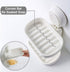 Double Layer Soap Dish Holder with Suction Cup, Wall Mounted Soap Tray for Bathroom Shower, Reusable, Removable,