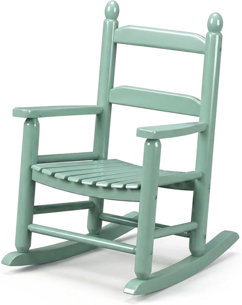 Outvita Kids Rocking Chair, Ergonomic Sturdy Toddler Rocking Chair with High Backrest