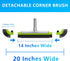 20 Swimming Sepetrel Pool Brush Head for Cleaning Walls,Heavy Duty Inground/Above Ground Pool Scrub Brushes