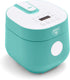 GreenLife 4-Cup Digital Rice Cooker, PFAS & PFOA-Free, Removable Ceramic Pot, Touch-screen, Turquoise