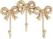 Small Bow Wall Hook,Gold Wall Mounted Functional Hooks,Antique Gold Cast Iron Hook