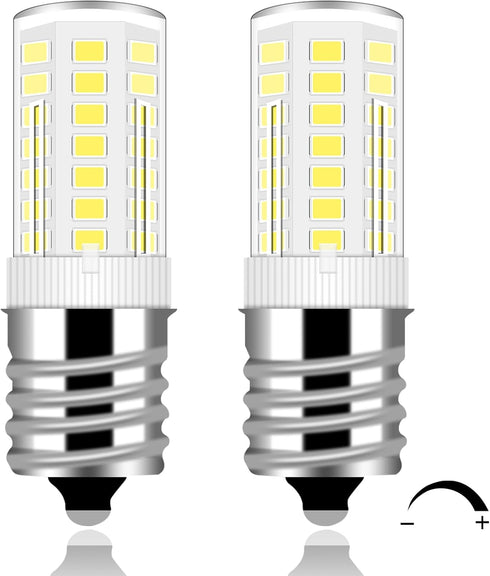 Kei D28x Kel 2816x Refrigerator Bulb 4W E17 LED Freezer Light Bulb Replacement, Dimmable E17 Intermediate Base Cool