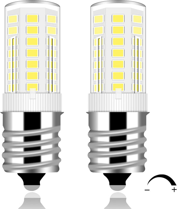 Kei D28x Kel 2816x Refrigerator Bulb 4W E17 LED Freezer Light Bulb Replacement, Dimmable E17 Intermediate Base Cool