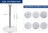 NearMoon Standing Paper Towel Holder, Kitchen Roll Holder for Bathroom Countertop, Standard or Jumbo-Sized (Marble Base)