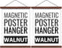 Magnetic Poster Hanger Frame for 16x20 16x24 16x22 Movie Music Posters Wall