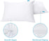 Toddler Pillowcase 4 Pack, Waterproof Zippered Pillow Protector for Toddler Pillow 13"x18" & 14"x19" (White)