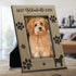 BELLA BUSTA Best Goldendoodle Ever Dog Photo Frame, Engraved Leather Picture Frame (5 x 7 Vertical)