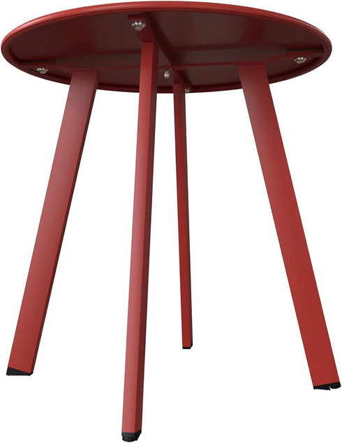 Stylish Round Outdoor Side Table - Small Accent Table for Patio & Balcony