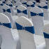 13" 5" 10 Pack PATIKIL x Stretch Chair Sashes Bows, Elastic Chair Bands Sashes with Buckle Slider for Wedding Banquet