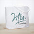 ELEGANTPARK Mrs Bag Personalized Gifts for Wedding Bachelorette Bridal Shower Engagement Party Monogrammed Tote Bags
