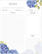 Lubudingjoy Premium Recipe Paper for 8.5" x 11" Recipe Binders, Brilliant Design Letter-Size Recipe Card Sheets 30 Count, Full Size Recipe Refill Pages for Recipe Book by LuBudingJoy