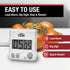 Large Digit Timer Loud Alarm Component Design
