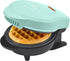 Mini Waffle Maker by Select Brands - Classic Mini Waffle Iron for Savory or Dessert Waffles, Mint Green