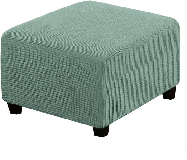 VIENLOVE Square Ottoman Slipcover Polyester Blend Folding Storage Stool Furniture Protector Stretch Ottoman
