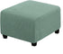 VIENLOVE Square Ottoman Slipcover Polyester Blend Folding Storage Stool Furniture Protector Stretch Ottoman