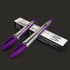 HOTEC Premium Stainless Steel Locking Kitchen Tongs, Set of 2 (9" and 12"), Silicone Tips, Purple