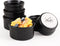 Yachi Ramekins Black, 4 oz 6 Pieces Ceramic Baking Ramekin Set for Sauces, Dipping, Onion Soup, Lava Cake