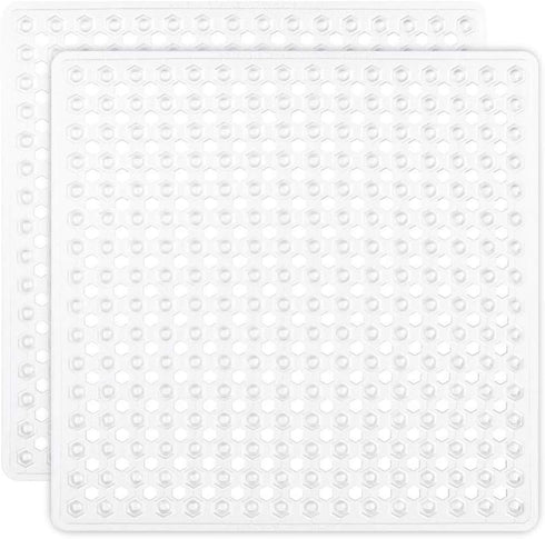 GORILLA GRIP Patented Square Shower Stall Mat, Small Bathtub Floor Mats for