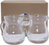 DGQ 4oz Classic Glass Creamer Pitcher with Handle, Pack of 2 Mini Milk Pourer for Coffee Tea Serving
