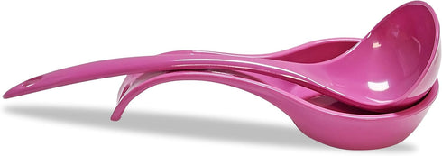 Reston Lloyd Kitchen Counter Utensil Spoon Rest, Durable BPA-Free Plastic, Magenta