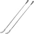 Hiware 12-Inch Bar Spoon Set of 2, Stainless Steel Mixing Spoons, Spiral Pattern for Cocktail Shaker