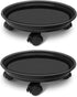 2 Pack of Plant Pallet Caddy, Planter Pot Rolling Mover, Plant Stand