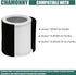 H-HF400-VP Filter Replacement for Hunter H-HF400-VP, H-PF400, 2 True HEPA Filters + 8 Pre-Carbon Filters