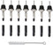 Liquor Pour Spouts with Dust Caps, Speed Pourer Nozzles for Alcohol & Liquor Bottles