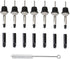 Liquor Pour Spouts with Dust Caps, Speed Pourer Nozzles for Alcohol & Liquor Bottles